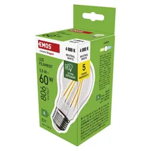 EMOS LED Lampe Edison A60 1525283410 3,8 W E27 neutralweiß 806 lm