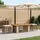 vidaXL Garten Essgruppe 4-tlg. Beige/Creme