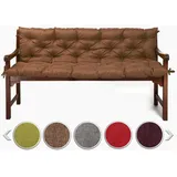 sunnypillow Bankauflage 140 x 50 x 50 cm braun 1 St.