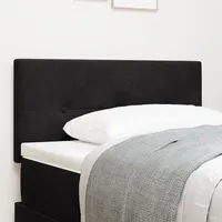 VidaXL Kopfteil mit Knopfheftung Schwarz 80 cm Samt
