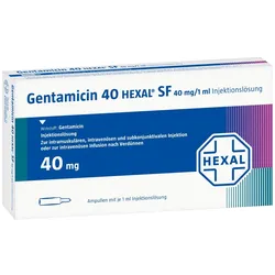 Gentamicin 40 Hexal SF Injektionslösung 4X5 St