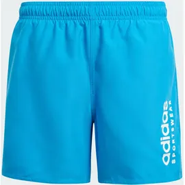 adidas Sportswear Essentials Logo CLX Kids Badeshorts Bright Blue / White 116    