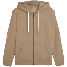 Scotch & Soda Sweatjacke Logo Badge Zipthrough Hoodie Herren Braun XL