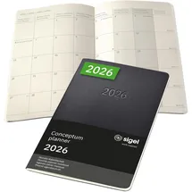Sigel Monatsplaner 2026 Schwarz