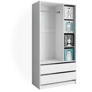 Vicco Kinderkleiderschrank Elmo 100 x 200 cm Kiefer weiß