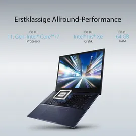 Asus ExpertBook B7 B7402FBA-L90878X 14'' Intel Core i5-1240P 16 GB RAM 512 GB SSD Intel Iris Xe Graphics Win 10 Pro Schwarz