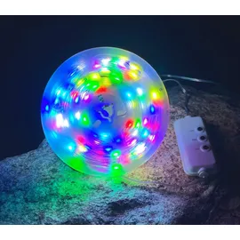 NORTHPOINT LED Effektlichterkette mit Musiksensor 100 LEDs IP44 10m lang Memoryfunktion mit Timer Transparent