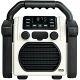 Silva Schneider BR 230 BT offwhite Baustellenradio FM USB, Bluetooth® Weckfunktion, Akku-Ladefunkti