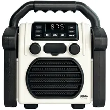 Silva Schneider BR 230 BT offwhite Baustellenradio FM USB, Bluetooth® Weckfunktion, Akku-Ladefunkti