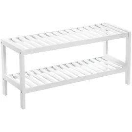 Songmics Schuhregal 70 x 33 x 26 cm weiß / weiß