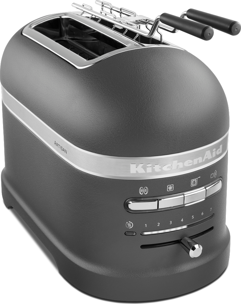 Preisvergleich Produktbild KitchenAid Artisan Toaster 2-Scheiben 5KMT2204EGR imperial grey mit Sandwichzange