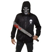 Rubies Skull Killer Kostüm für Erwachsene, Set mit Sweatshirt und Maske, offizielle Halloween, Karneval, Party
