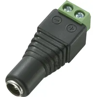 TRU Components DC-13F Niedervolt-Steckverbinder Buchse, gerade 5.5 mm 2.5