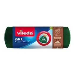 vileda Müllbeutel ECO+ 30,0 l grün, 15 St.