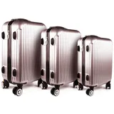 Hti-Living High Level Koffer-Set 3-tlg. rosa