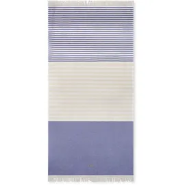 Ross Hamamtuch Steifen 90 x 180 cm blau/weiß