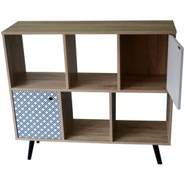 SIT Möbel Mailbox Konsolentisch 99 x 35,5 x 80,5 cm blau-weiß