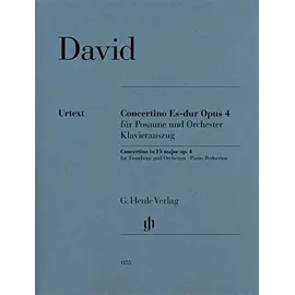G. Henle Verlag Ferdinand David - Concertino Es-dur op. 4 für Posaune und Orchester: Besetzung: Posaune und Klavier (G. Henle Urtext-Ausgabe)