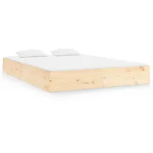 vidaXL Massivholzbett 120 x 200 cm Braun