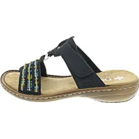 Rieker Damenschuhe Pantoletten Blau, Freizeit, Schuhgröße:37 EU - 37 EU