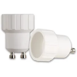 Lampensockel Adapter für Leuchtmittel - max 100W - GU10 auf E14