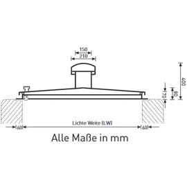 ZARGES Brunnenabdeckung rund Edelstahl isoliert Durchmesser 80 cm