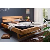 Balkenbett Bett Massivholz 200x200cm Fichte massiv honig NEU OVP!!!!