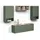 livinity® WOHNWAND Piave Grün 5 Teile