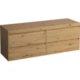 Laufen LANI Waschtischplatte wildeiche inklusive Unterschrank, ohne Ausschnitt, 1570x495x580mm, H4065901122671,