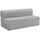 58 aufm Kessel Couch Flachgewebe 1-Sitzer Grau