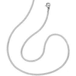 Panzerkette »Schmuck Geschenk Edelstahl Collierkette 2,0 mm breit«, Halsschmuck, 773272-42 edelstahlfarben