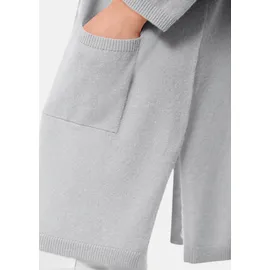 GOLDNER Modische Kaschmir-Longstrickjacke silbergrau 21