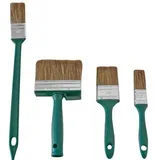 Nespoli Lasur-Pinsel-Set 4-teilig grün