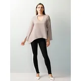 ALBA MODA Oversizedbluse mit Cutout Beige 42