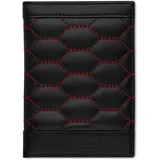 Audi Collection Audi 3152201500 Fahrzeugscheinhülle Leder Cover Fahrzeugpapiere RFID Etui, schwarz/rot, Audi Sport Design