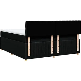 vidaXL Boxspringbett 180 x 200 cm Schwarz