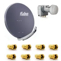 Fuba DAA 850 A Satellitenantenne 85cm Aluminium Anthrazit DEK