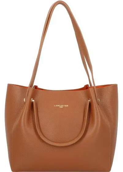 Lancaster Cabas Epaule Shopper Tasche Leder 29 cm camel