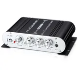 XRLUC 12V Mini Verstärker Bass mit Subwoofer, 2.1 Kanal 400 Watt Home Audio Stereo Hi-Fi Musik für Passiver Lautsprecher PC TV Auto (Kein Netzteil)