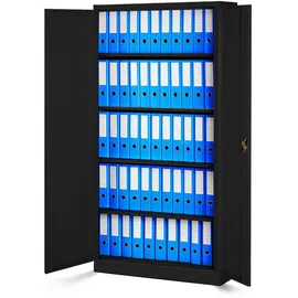 Jan Nowak Aktenschrank 90 x 40 x 185 cm schwarz