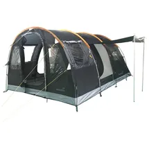 Skandika Tunnelzelt Gotland 4 Sleeper Protect | mit eingenähtem Zeltboden, | 2m dunkelgrau 4 Personen,