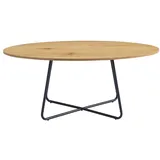 Home Deluxe Couchtisch Oval NOVARIS - Farbauswahl Oiled Oak