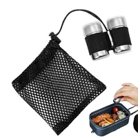 Wezalget Tragbarer Pfefferstreuer - Reise Gewürzbehälter Für Salz Und Pfeffer,2 Edelstahl Spender Mit Aufbewahrungstasche Für Garten Grillpartys Bergwandern Lunchbox Wanderungen Schulpicknick | Für