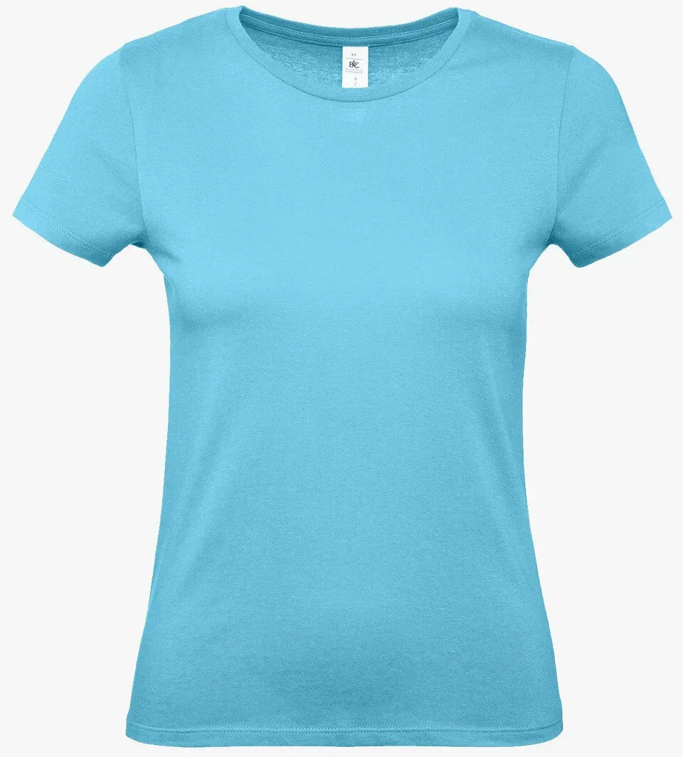 B&C - #E150 Damen T-Shirt - Turquoise / L