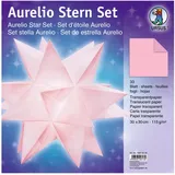 Ursus Faltblätter Aurelio Stern Transparentpapier 115 g/qm 30 x 30 cm 33 Blatt rosa