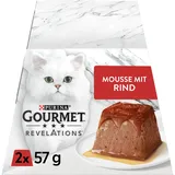 Purina Gourmet Revelations Mousse mit Rind, 24er Pack (24 x 57 g)