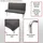 MCW Esszimmerstuhl Textil grau-braun 2er Set