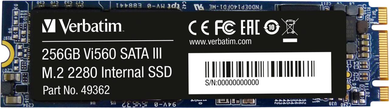 Verbatim interne SSD-Festplatte Vi560 256GB S3 schwarz