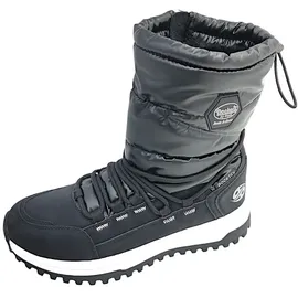 Dockers by Gerli Damen Combat Boots, Frauen Stiefeletten,wasserabweisend,warm gefüttert,schnürstiefel,Winterstiefel,schwarz,36 EU - 36