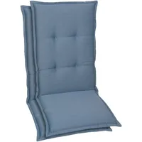 GO-DE Hochlehnerauflage GO-DE, blau, B:50cm H:7cm T:120cm, Polyester, Polyurethan,